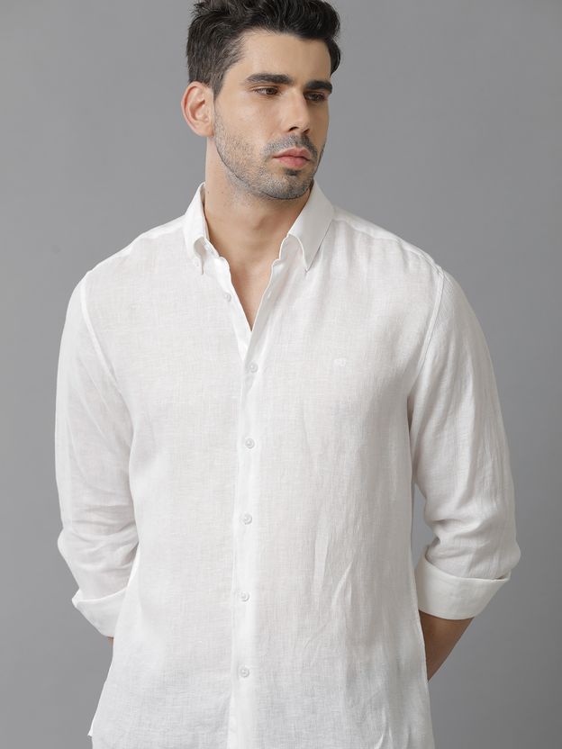Aldeno Men Regular Fit Solid Button Down Shirt - Image 4
