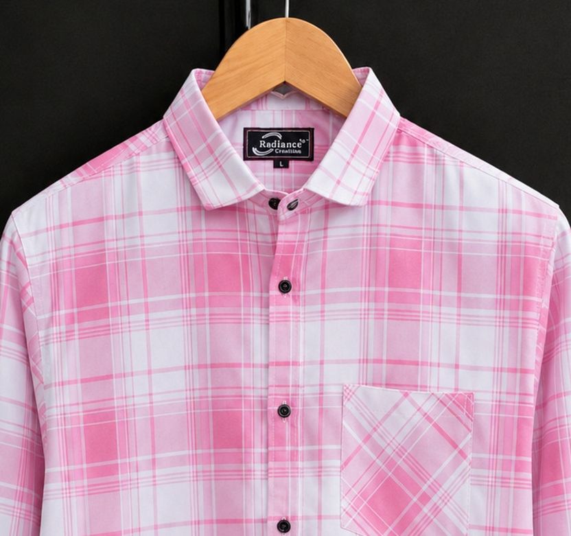 Radiance Men Regular Fit Checkered Shirt - Image 3