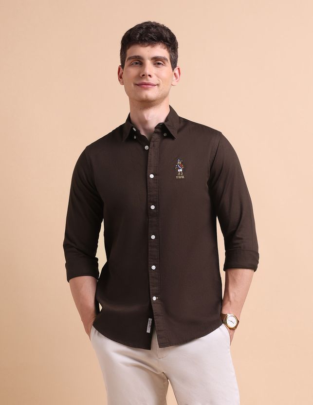 U.S. POLO ASSN. Men's Solid Button Down Shirt - Image 2