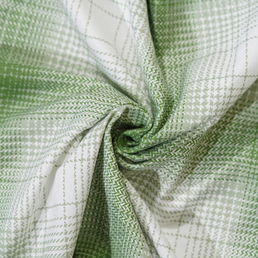 N AND J Men Checkered Casual White, Green Shirt - Image 4