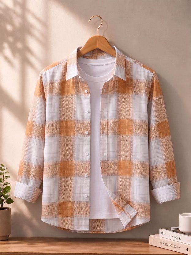 ZONANZA Men Checkered White, Blue Shirt - Image 7
