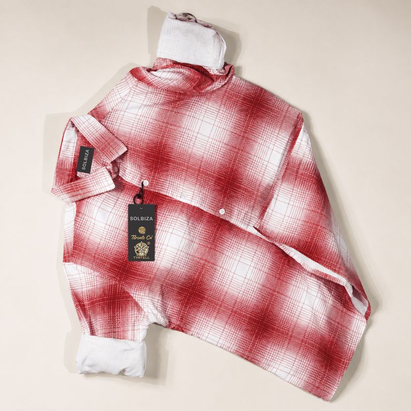 Solbiza Men Checkered Multicolor Shirt - Image 9