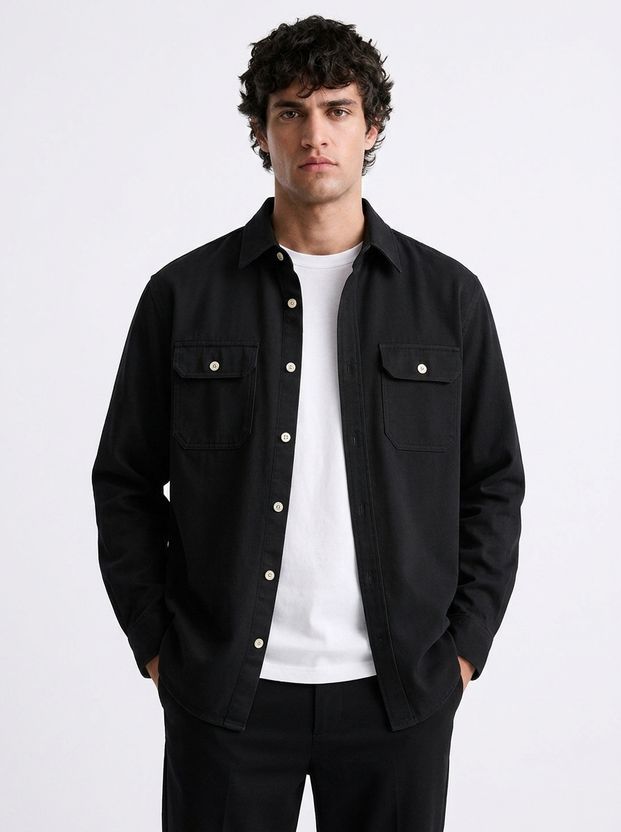 FOXEY Men Regular Fit Slim Collar Casual Shirt - Image 2