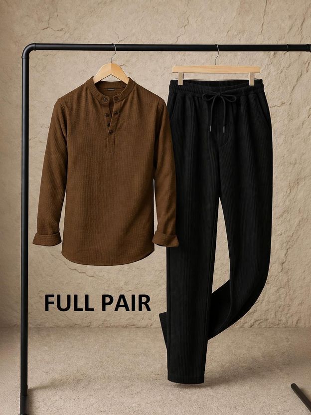 COMBRAIDED Men Brown Casual Shirt - Image 1
