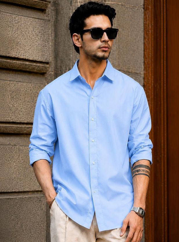 BROCON Men Solid Casual Brown Shirt - Image 7