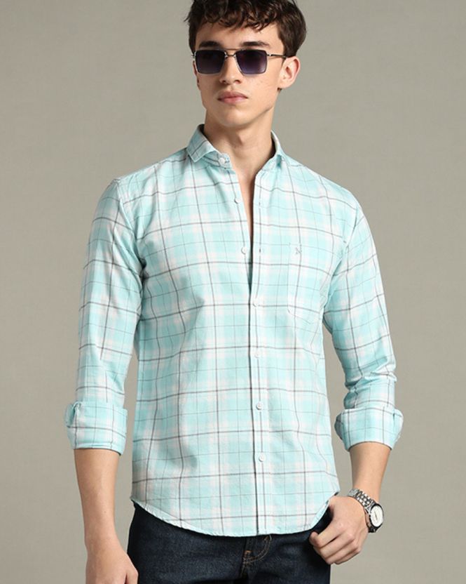 Blueisland Men Regular Fit Checkered Shirt - Image 1