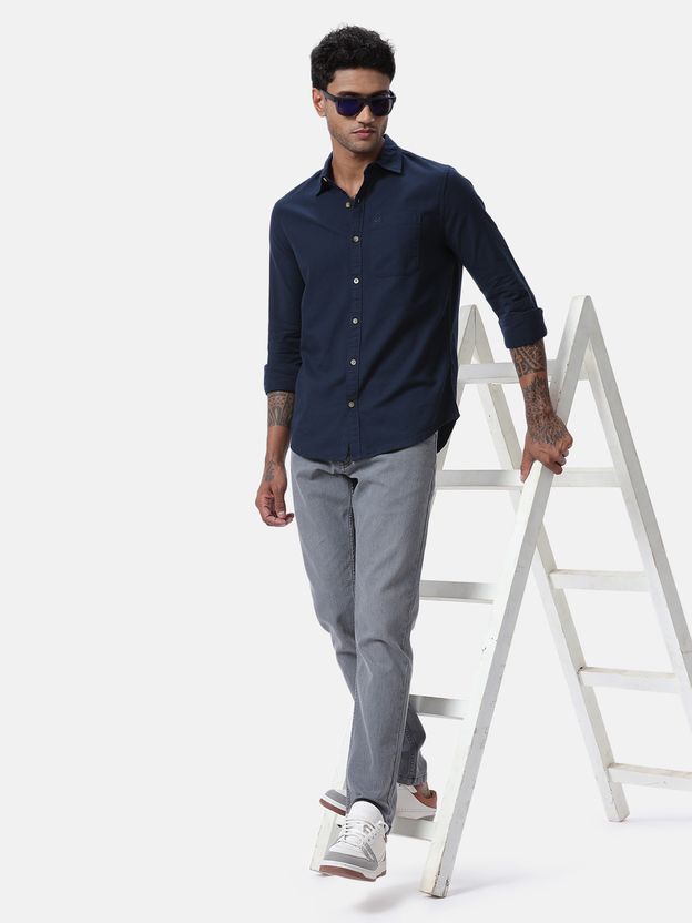 WROGN Men Regular Fit Solid Casual Shirt - Image 2