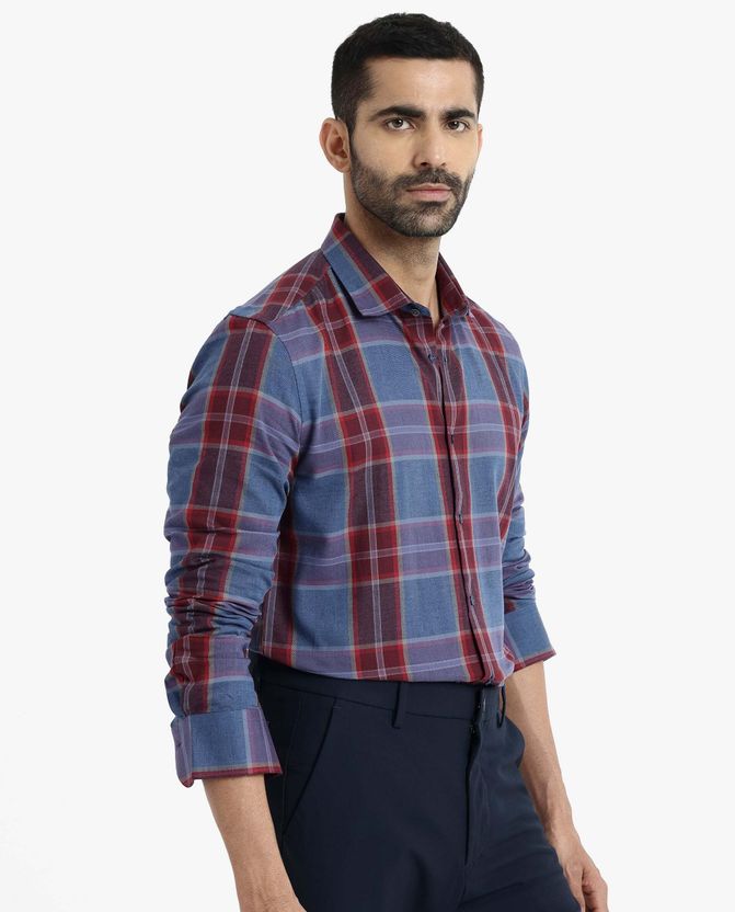 RARE RABBIT Men Checkered Casual Shirt - Image 6