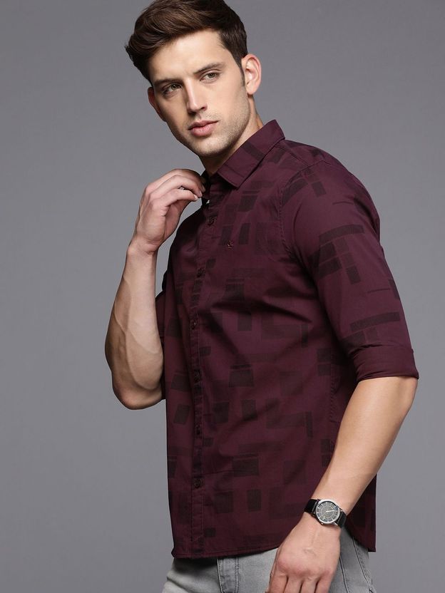 WROGN Men Slim Fit Printed Casual Shirt - Image 2