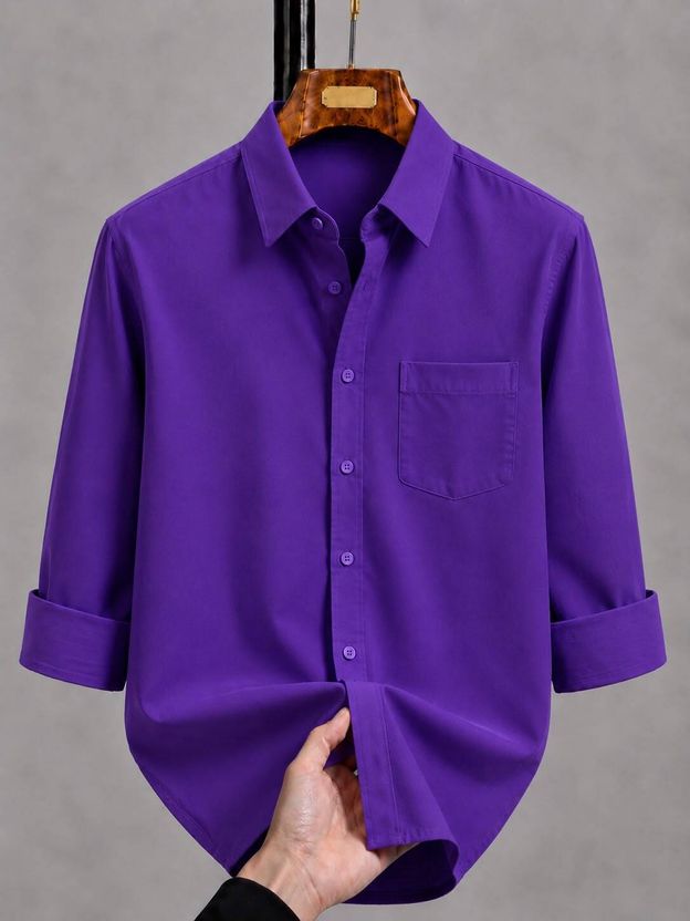 fitoda fashion Men Maroon Shirt - Image 8