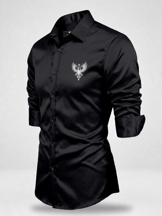 jeny fashion Men Regular Fit Graphic Print Shirt - Image 3