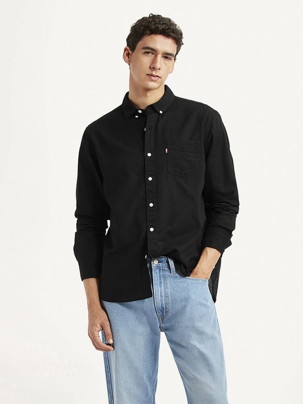 Levi's Men Slim Fit Solid Button Down Shirt - Image 5