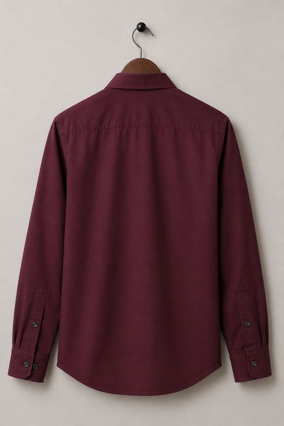 fitoda fashion Men Maroon Shirt - Image 2