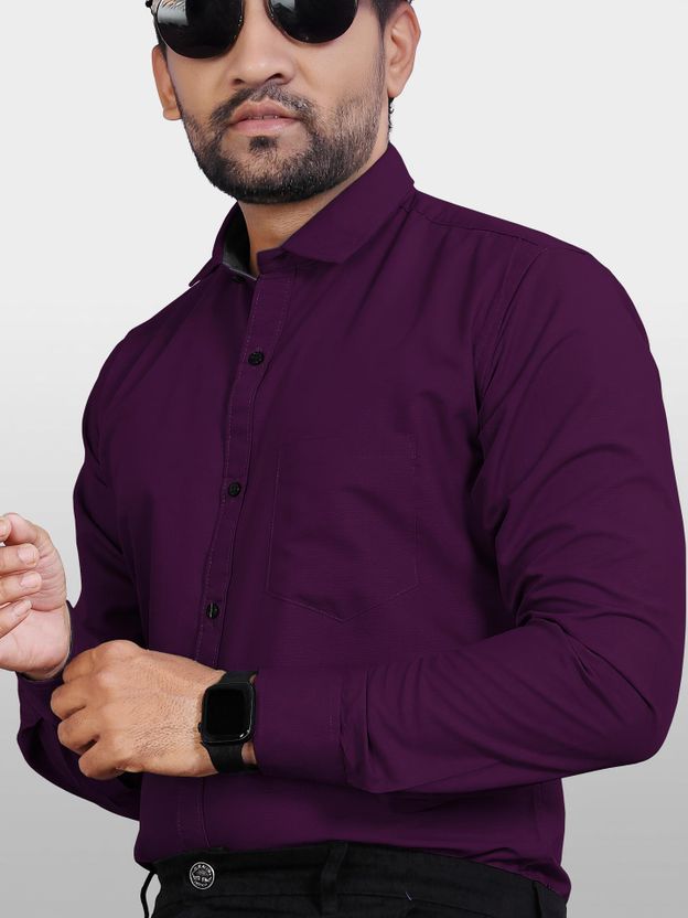 METRONAUT Men Purple Casual Shirt - Image 1