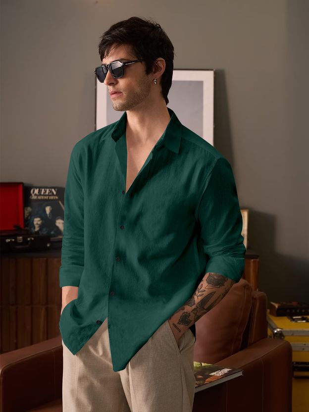 javier Men Brown Casual Shirt - Image 9