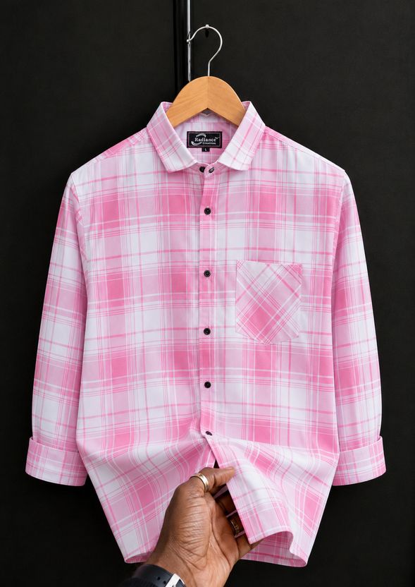 Radiance Men Regular Fit Checkered Shirt - Image 2