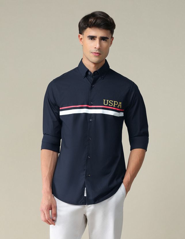U.S. POLO ASSN. Men Slim Fit Striped Shirt - Image 6