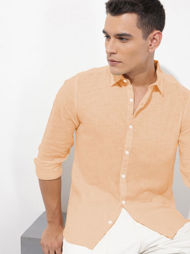SHIRTZONE Men Solid Casual Light Blue Shirt - Image 8