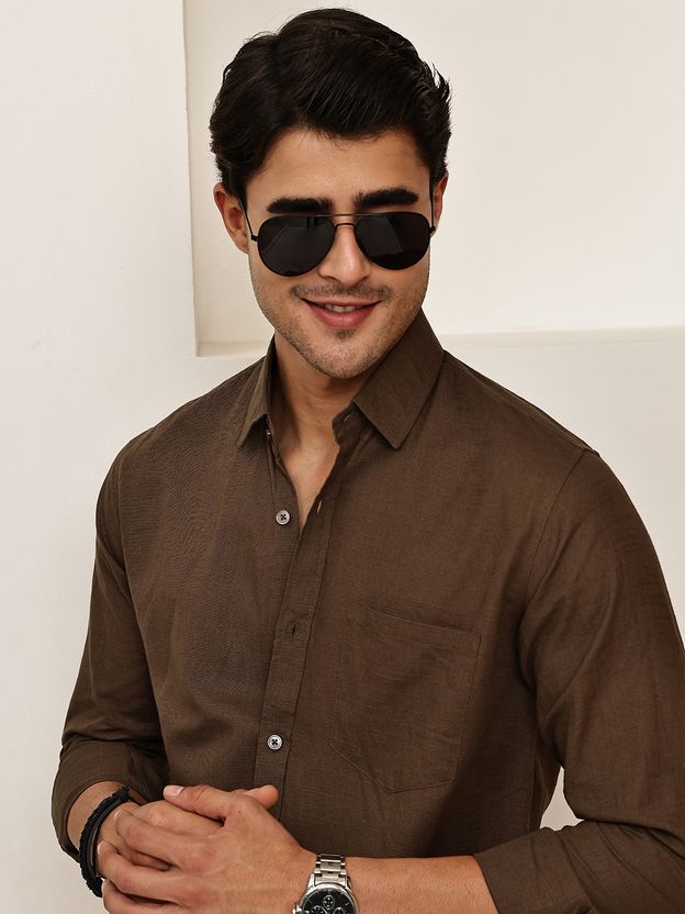 Roadster Men Black Solid Casual Shirt - Image 7