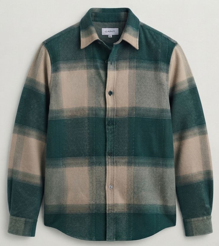 DEEMOON Men Regular Fit Checkered Casual Shirt - Image 1