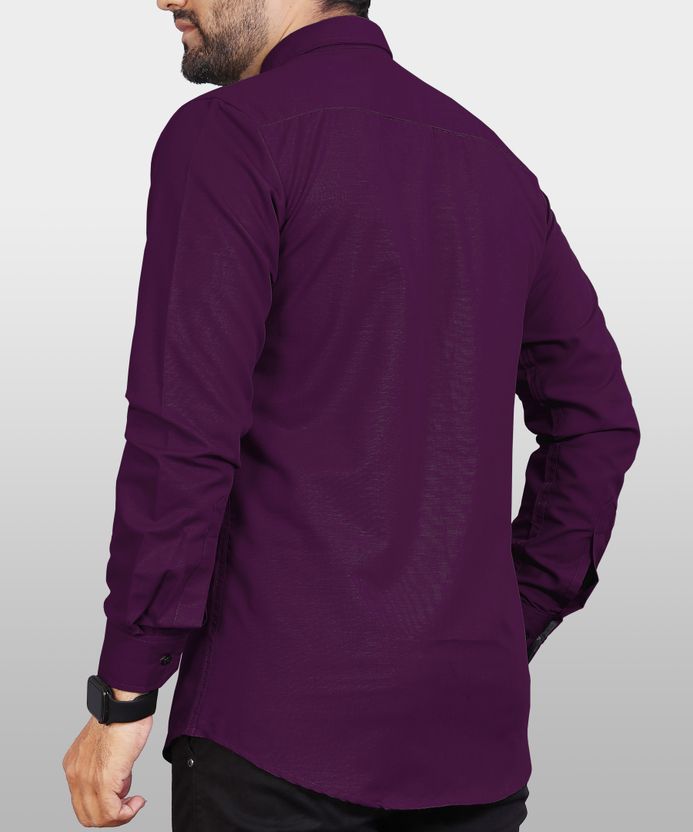 METRONAUT Men Purple Casual Shirt - Image 2