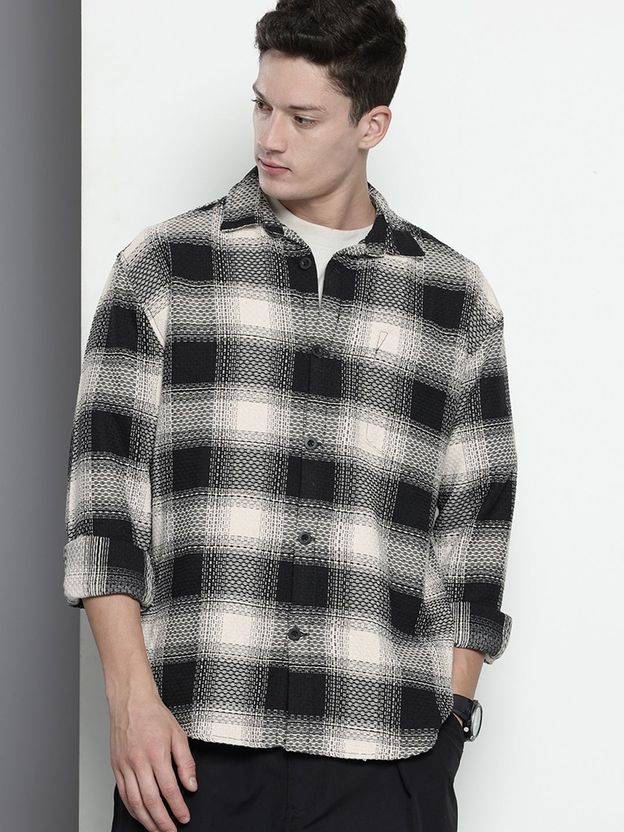 The Indian Garage Co. Men Relaxed Fit Solid Shirt - Image 1
