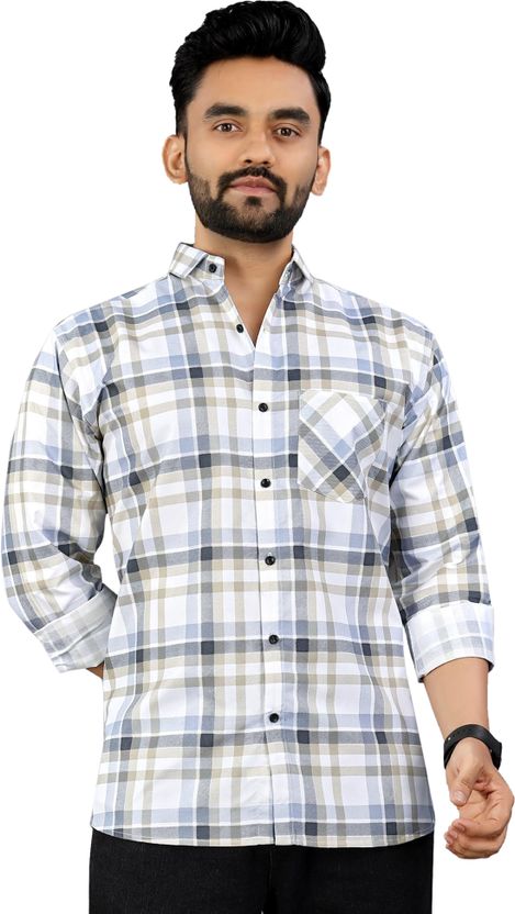 METRONAUT Men Regular Fit Checkered Shirt - Image 4