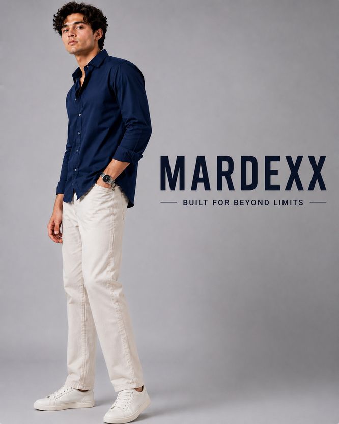 Mardexx Men Dark Blue Casual Shirt - Image 7