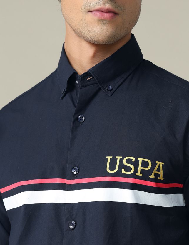U.S. POLO ASSN. Men Slim Fit Striped Shirt - Image 7