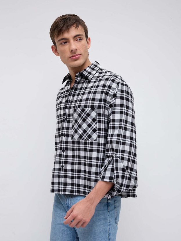VASTRADO Men Regular Fit Checkered Shirt - Image 6