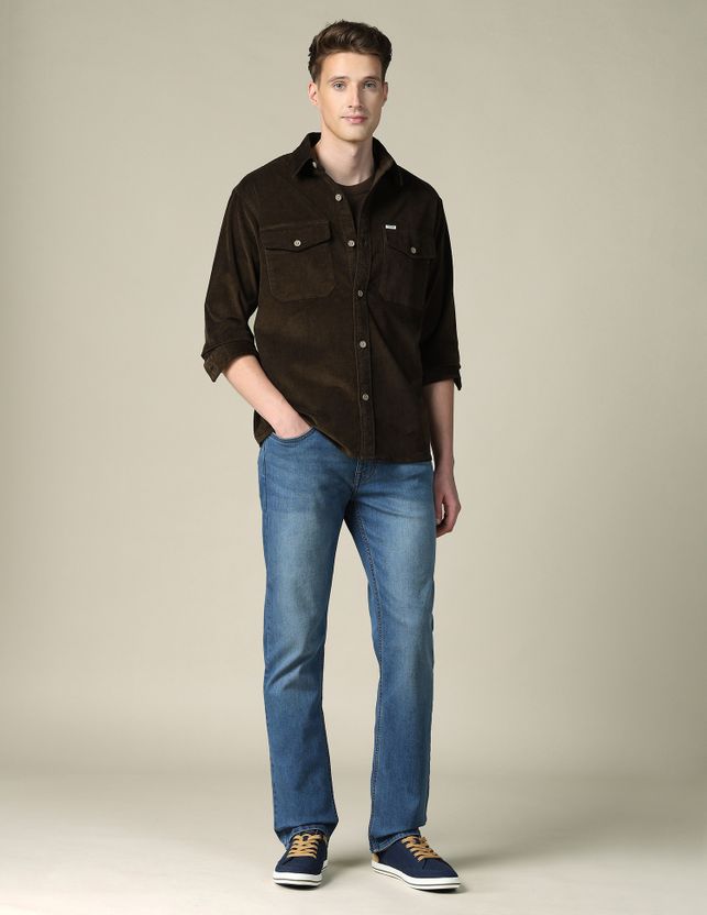 U.S. Polo Assn. Men Regular Fit Blue Shirt - Image 5