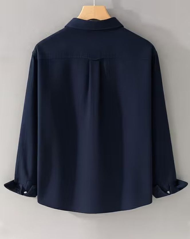 spela Men Regular Fit Solid Spread Collar Casual Shirt - Image 2