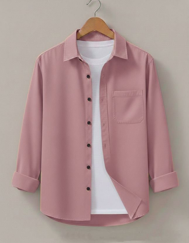 VebNi Men Pink Casual Shirt - Image 2