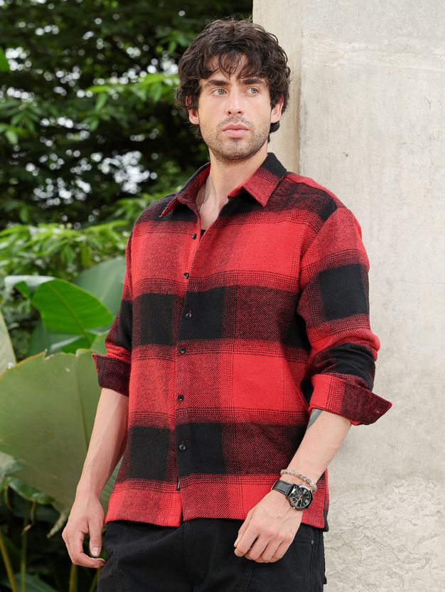 CAHOOT Men Regular Fit Checkered Shirt - Image 2
