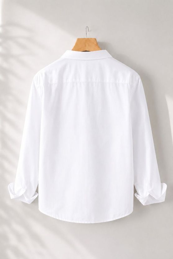 Clothisto Men White Casual Shirt - Image 2