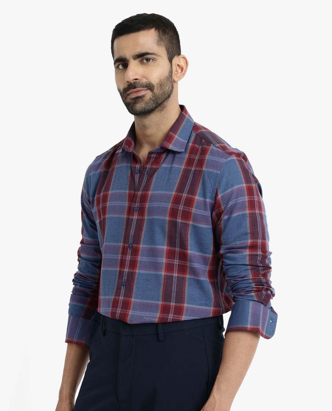 RARE RABBIT Men Checkered Casual Shirt - Image 7