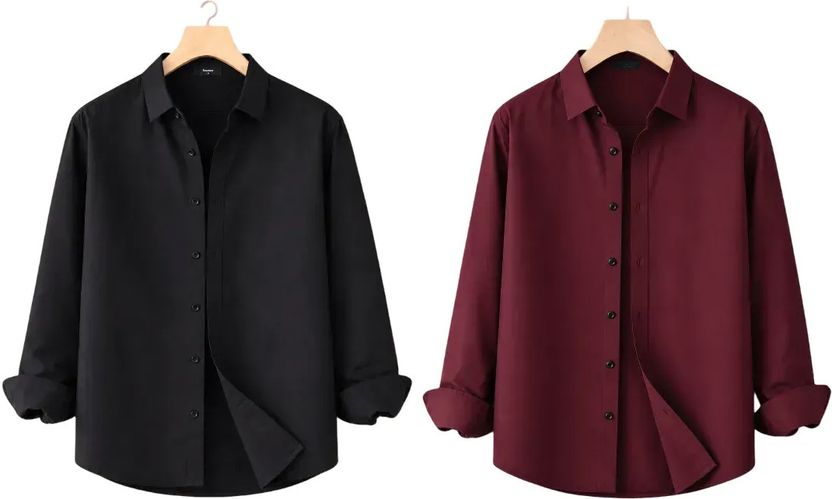 THE WINE HOUSE Men Light Blue Casual Shirt - Image 7