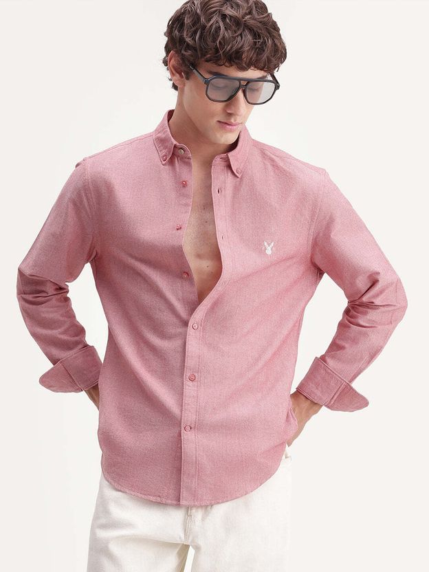 RARE RABBIT Men Regular Fit Solid Casual Shirt - Image 5