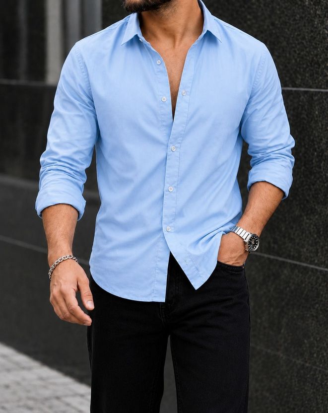 Vayu Men Blue Casual Shirt - Image 6
