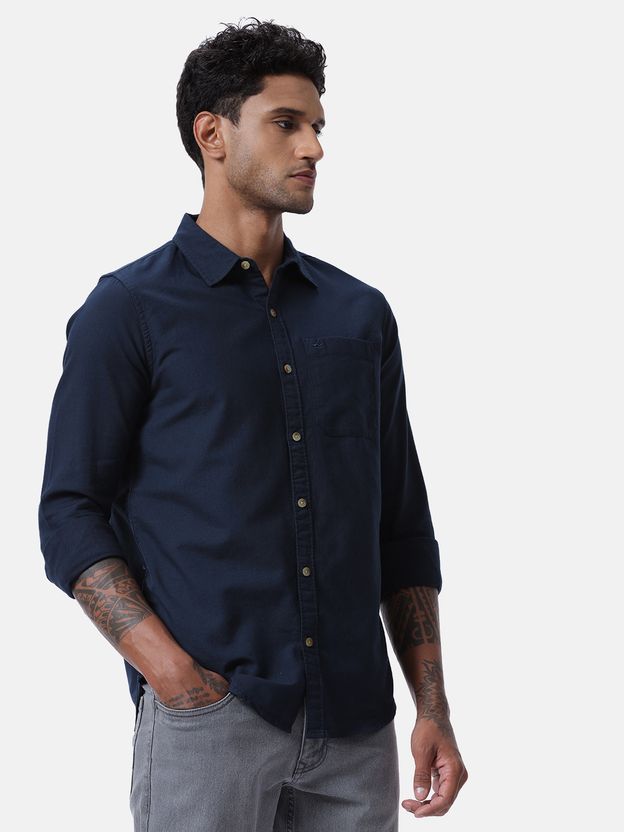 WROGN Men Regular Fit Solid Casual Shirt - Image 4