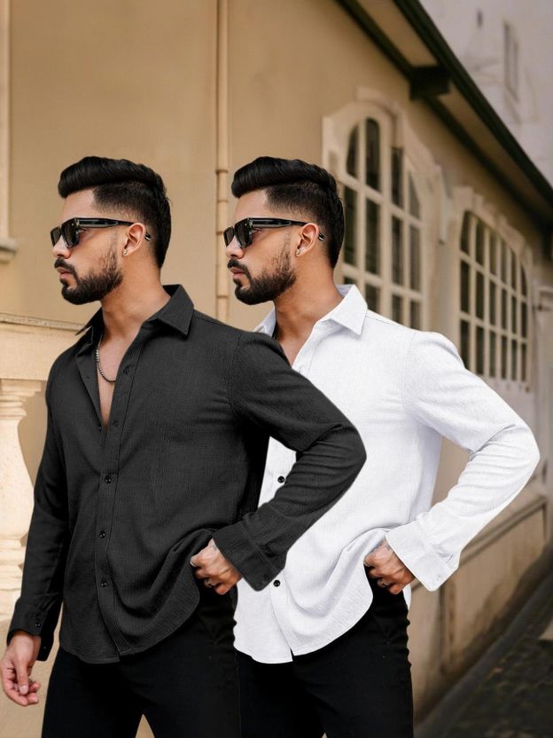 Khushi Men Grey Casual Shirt - Image 7