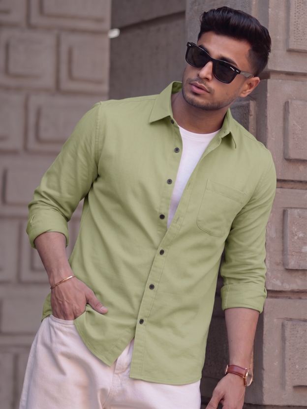 VebNi Men Pink Casual Shirt - Image 8