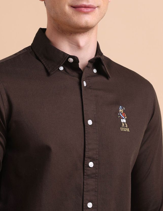 U.S. POLO ASSN. Men's Solid Button Down Shirt - Image 6