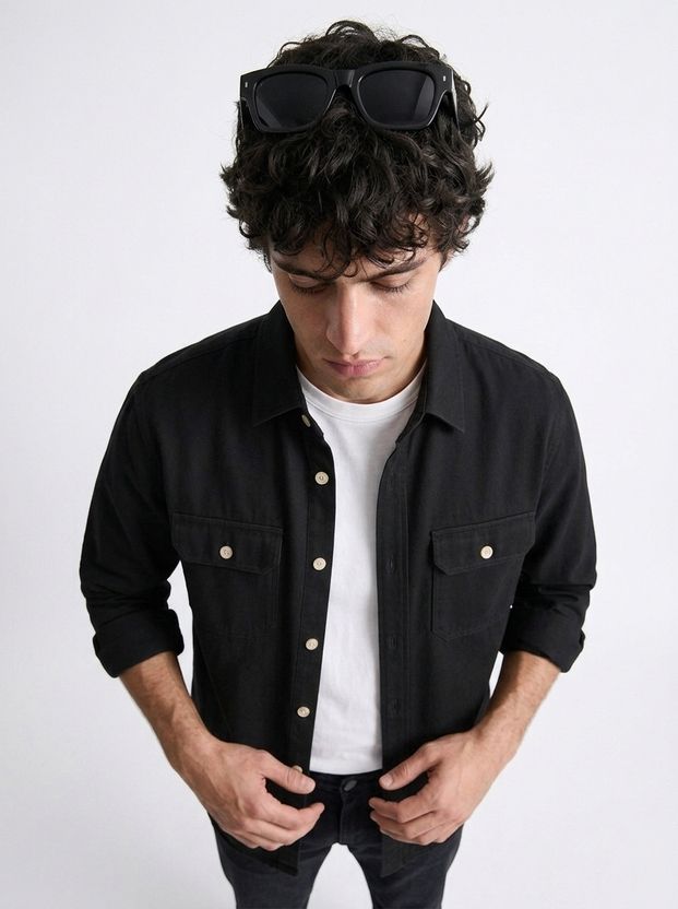 FOXEY Men Regular Fit Slim Collar Casual Shirt - Image 5