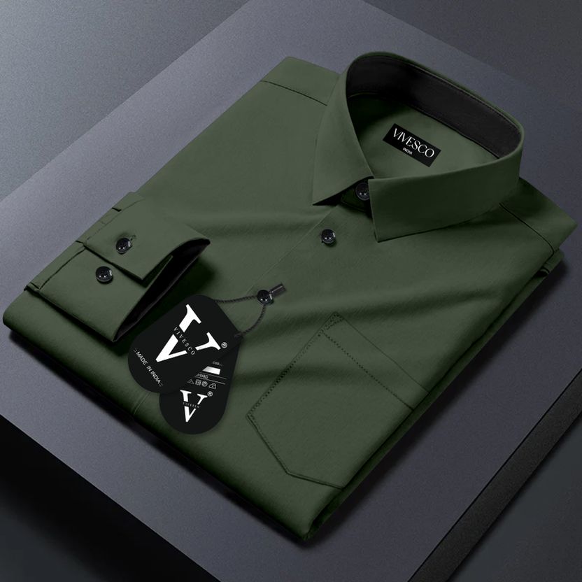 VIVESCO Men Black Casual Shirt - Image 7