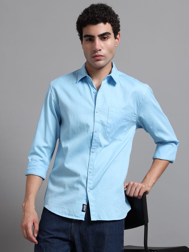 Proword Men Pink Casual Shirt - Image 10