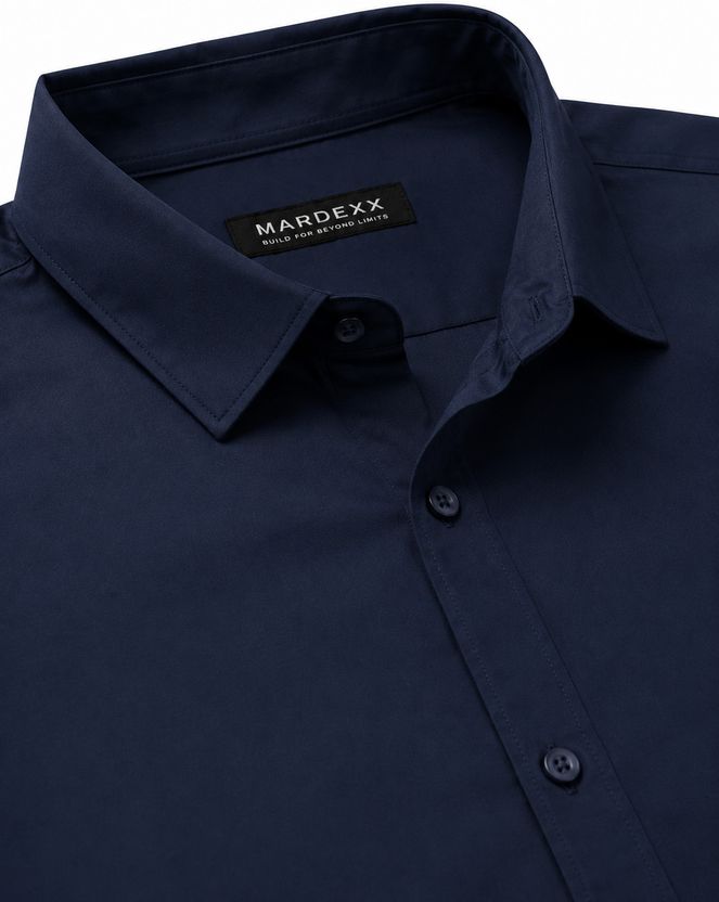 Mardexx Men Dark Blue Casual Shirt - Image 6