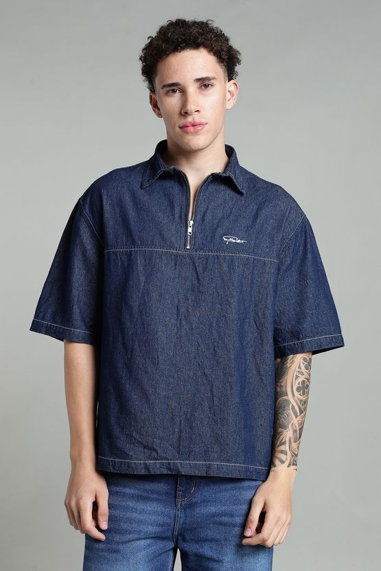 FOUL CHILD Men Boxy Fit Washed Spread Collar Shirt - Image 7