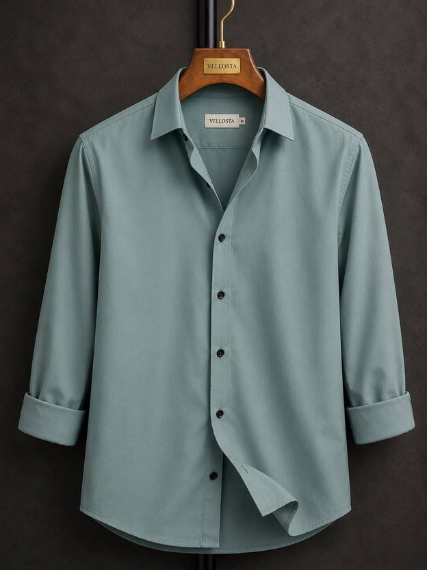 VELLOSTA Men Beige Casual Shirt - Image 7