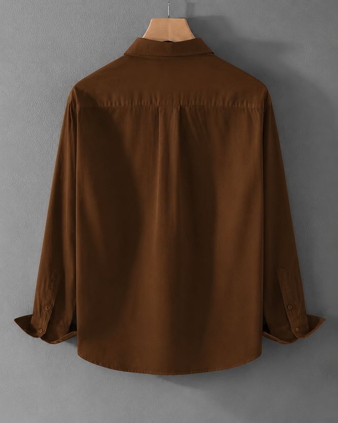 TorontoCN Men Brown Casual Shirt - Image 2
